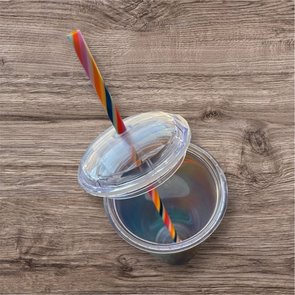 Starbucks Acrylic 2021 Summer Rainbow Kaleidoscope 24oz Venti Tumbler - Picture 4 of 4